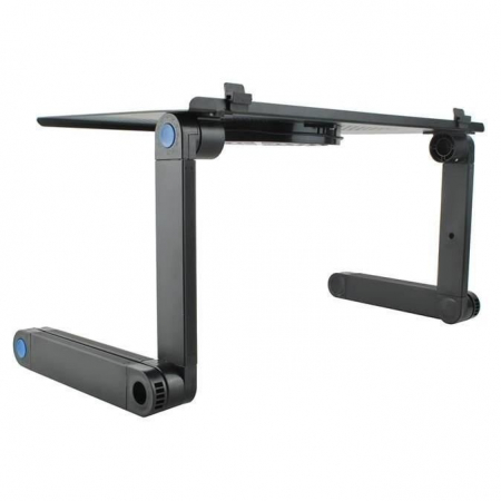 MASA PENTRU LAPTOP, PLIABILA, AJUSTABILA, VENTILATOR CU USB, MOUSE PAD DETASABIL, 48X27X48 CM, ISOTRADE [10]