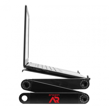 MASA PENTRU LAPTOP, PLIABILA, AJUSTABILA, VENTILATOR CU USB, MOUSE PAD DETASABIL, 52.5X25.5X47.5 CM, ARAGON [1]