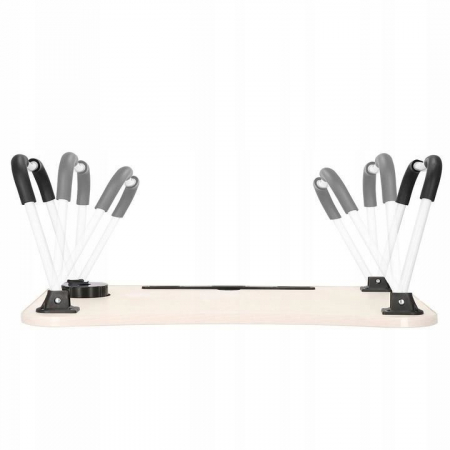 MASA PENTRU LAPTOP, PLIABILA, SUPORT PAHAR, MDF, METAL, PE, BEJ, 60X40X27 CM, SPRINGOS [1]