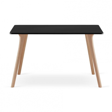 MASA STIL SCANDINAV, ARTOOL, DREPTUNGHIULARA, MDF SI LEMN, NEGRU, 120X80X74 CM [4]