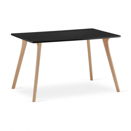 MASA STIL SCANDINAV, ARTOOL, DREPTUNGHIULARA, MDF SI LEMN, NEGRU, 120X80X74 CM [1]