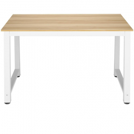 MASA STIL SCANDINAV, DREPTUNGHIULARA, METALICA, PLACA LAMINATA, ALB SI NATUR, 110X60X74 CM, SPRINGOS [5]