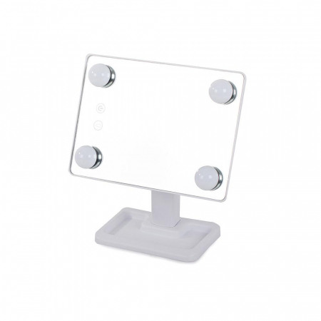 OGLINDA COSMETICA, VERK GROUP, CU LED, UNGHI REGLABIL, 4XAA, DIFERITE CULORI, 18.5X11X29.5 CM [8]