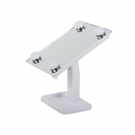 OGLINDA COSMETICA, VERK GROUP, CU LED, UNGHI REGLABIL, 4XAA, DIFERITE CULORI, 18.5X11X29.5 CM [7]