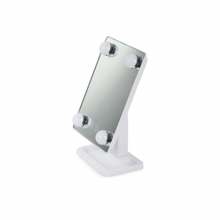 OGLINDA COSMETICA, VERK GROUP, CU LED, UNGHI REGLABIL, 4XAA, DIFERITE CULORI, 18.5X11X29.5 CM [9]