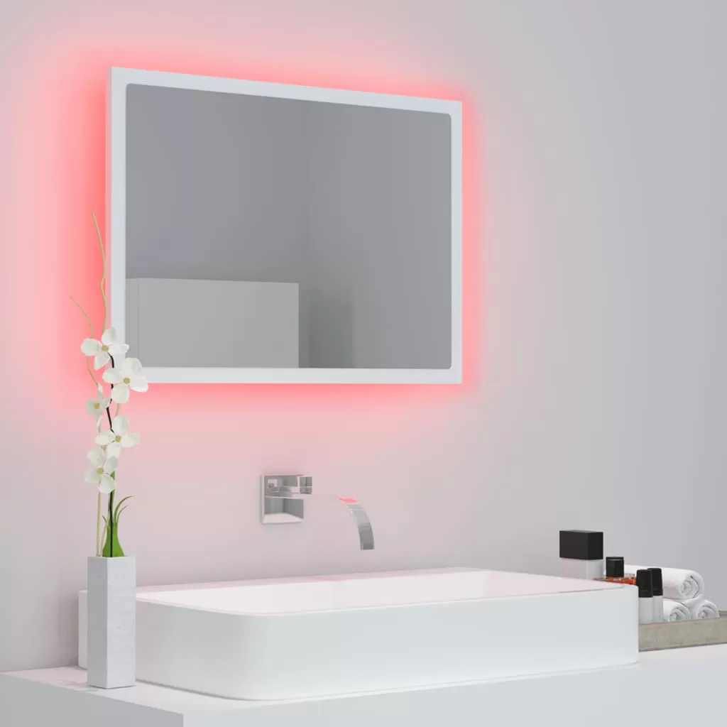OGLINDA DE BAIE CU LED, ALB [4]