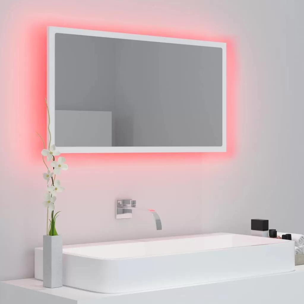 OGLINDA DE BAIE CU LED, ALB [3]