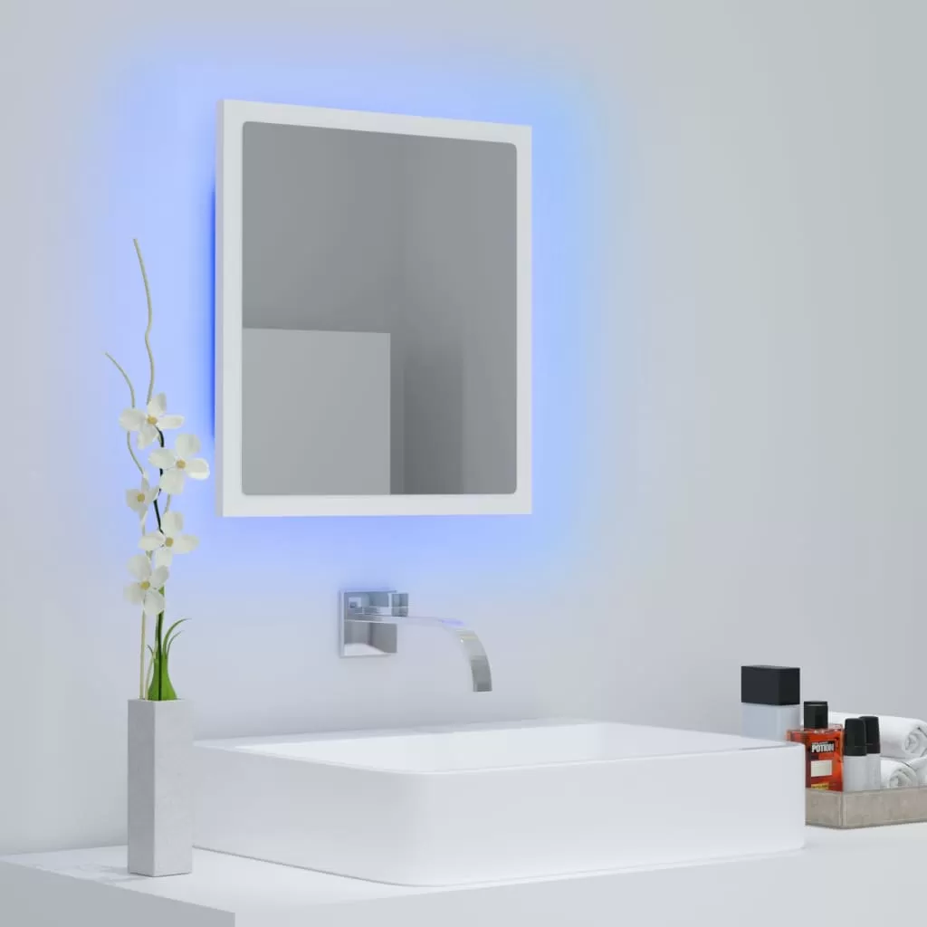 OGLINDA DE BAIE CU LED, ALB [3]