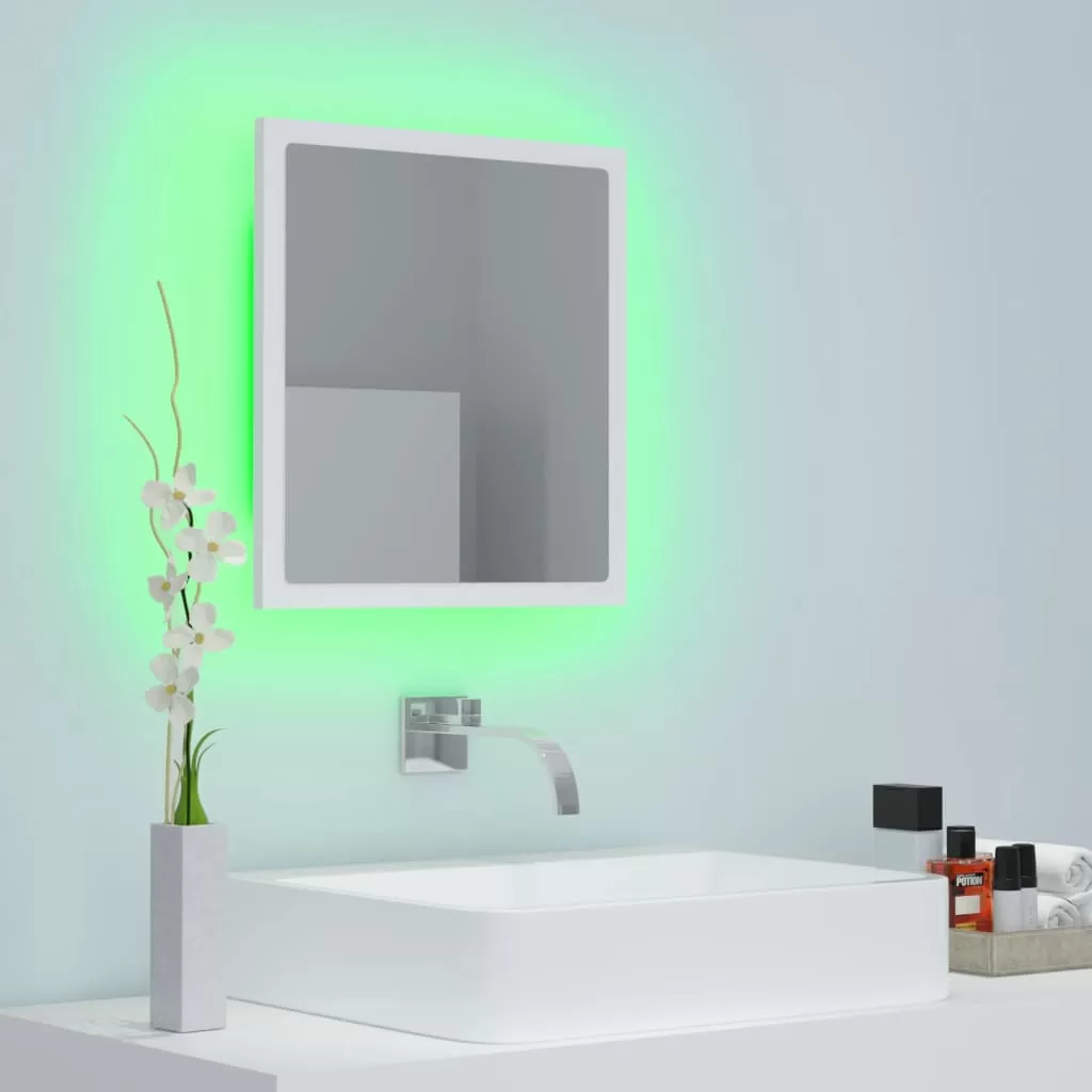 OGLINDA DE BAIE CU LED, ALB [2]