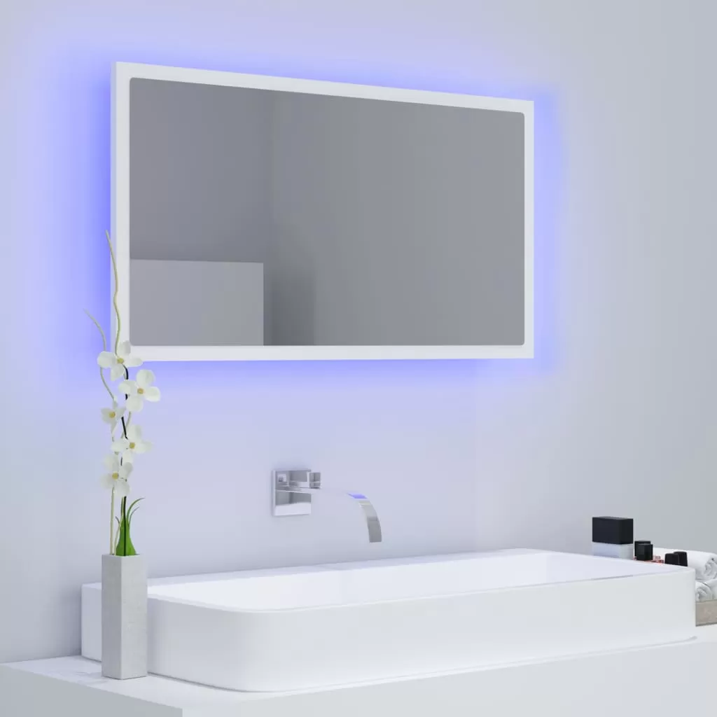 OGLINDA DE BAIE CU LED, ALB [2]