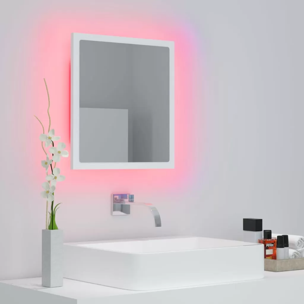OGLINDA DE BAIE CU LED, ALB [4]