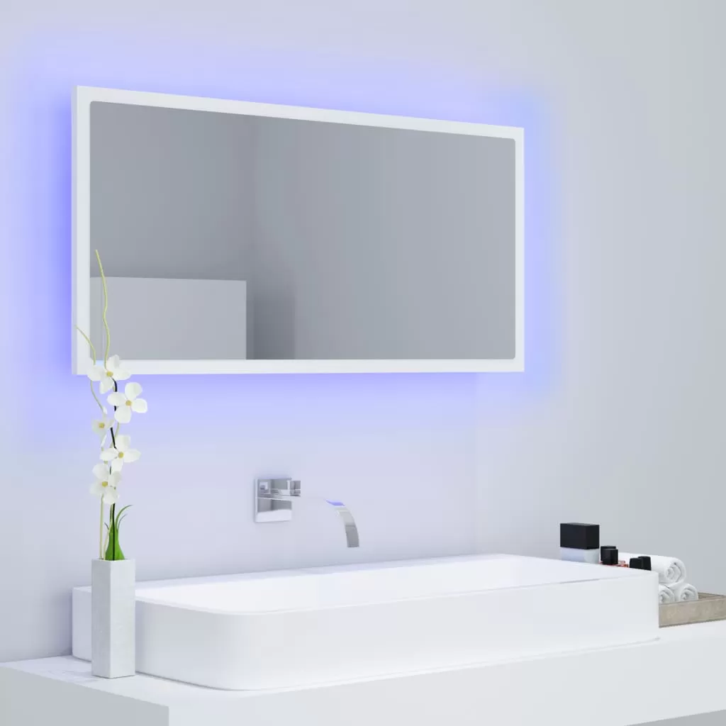 OGLINDA DE BAIE CU LED, ALB [4]
