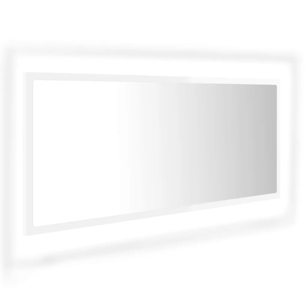 OGLINDA DE BAIE CU LED, ALB LUCIOS [1]