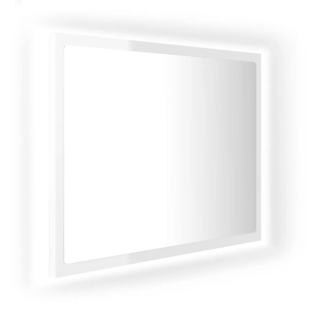 OGLINDA DE BAIE CU LED, ALB LUCIOS [1]
