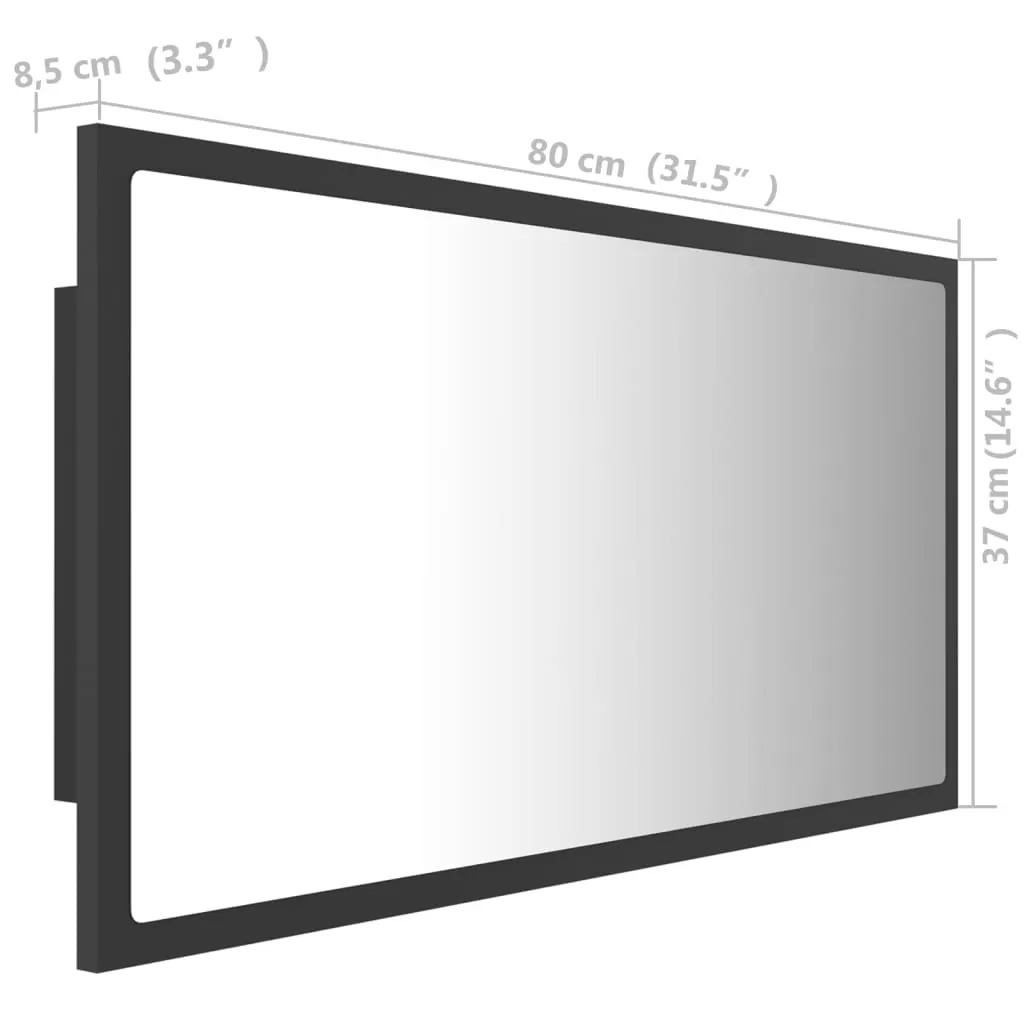 OGLINDA DE BAIE CU LED, GRI [11]