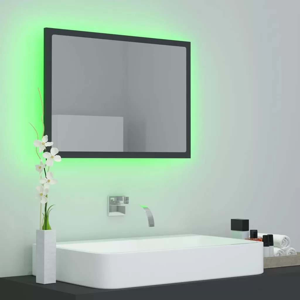 OGLINDA DE BAIE CU LED, GRI [3]