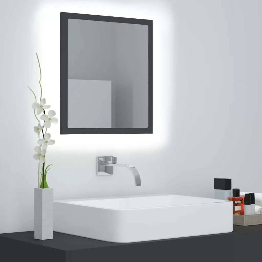 Baie - OGLINDA DE BAIE CU LED, GRI