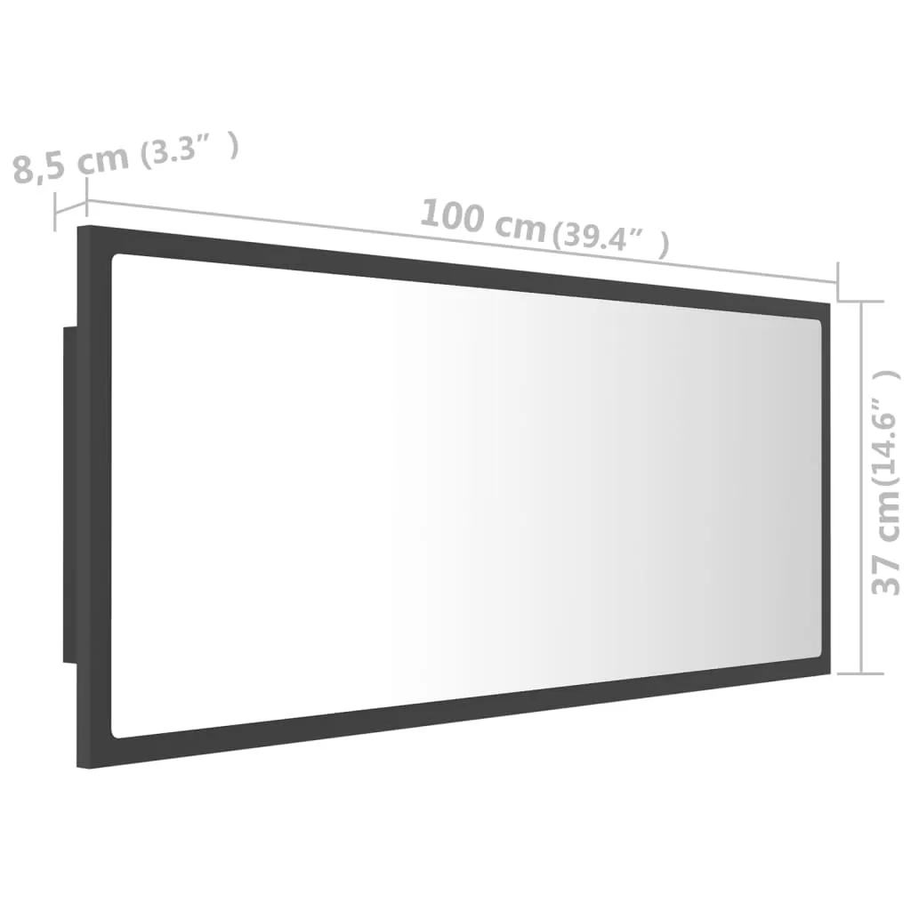 OGLINDA DE BAIE CU LED, GRI [11]