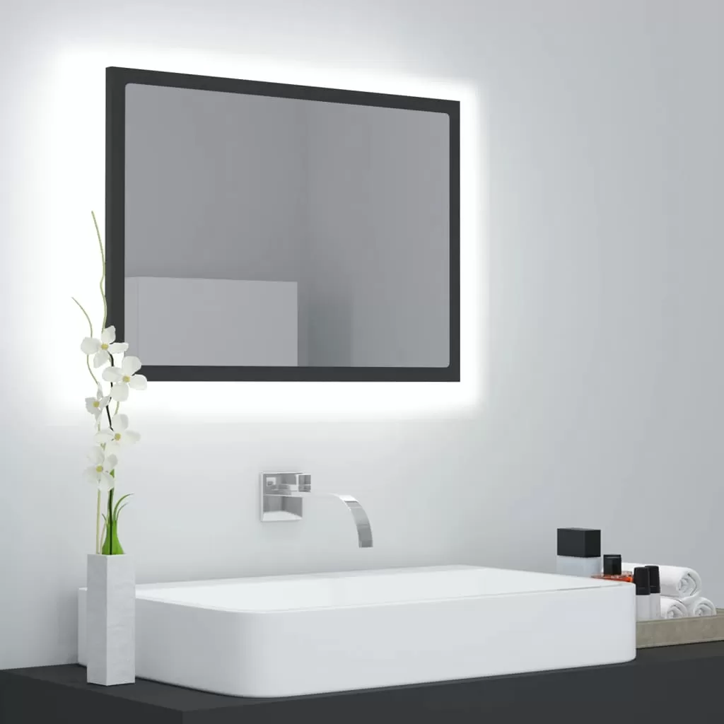 Oglinda baie - OGLINDA DE BAIE CU LED, GRI