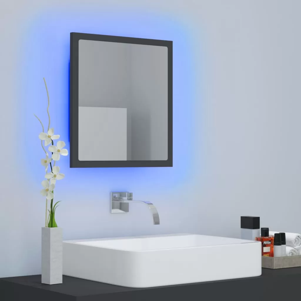 OGLINDA DE BAIE CU LED, GRI [3]