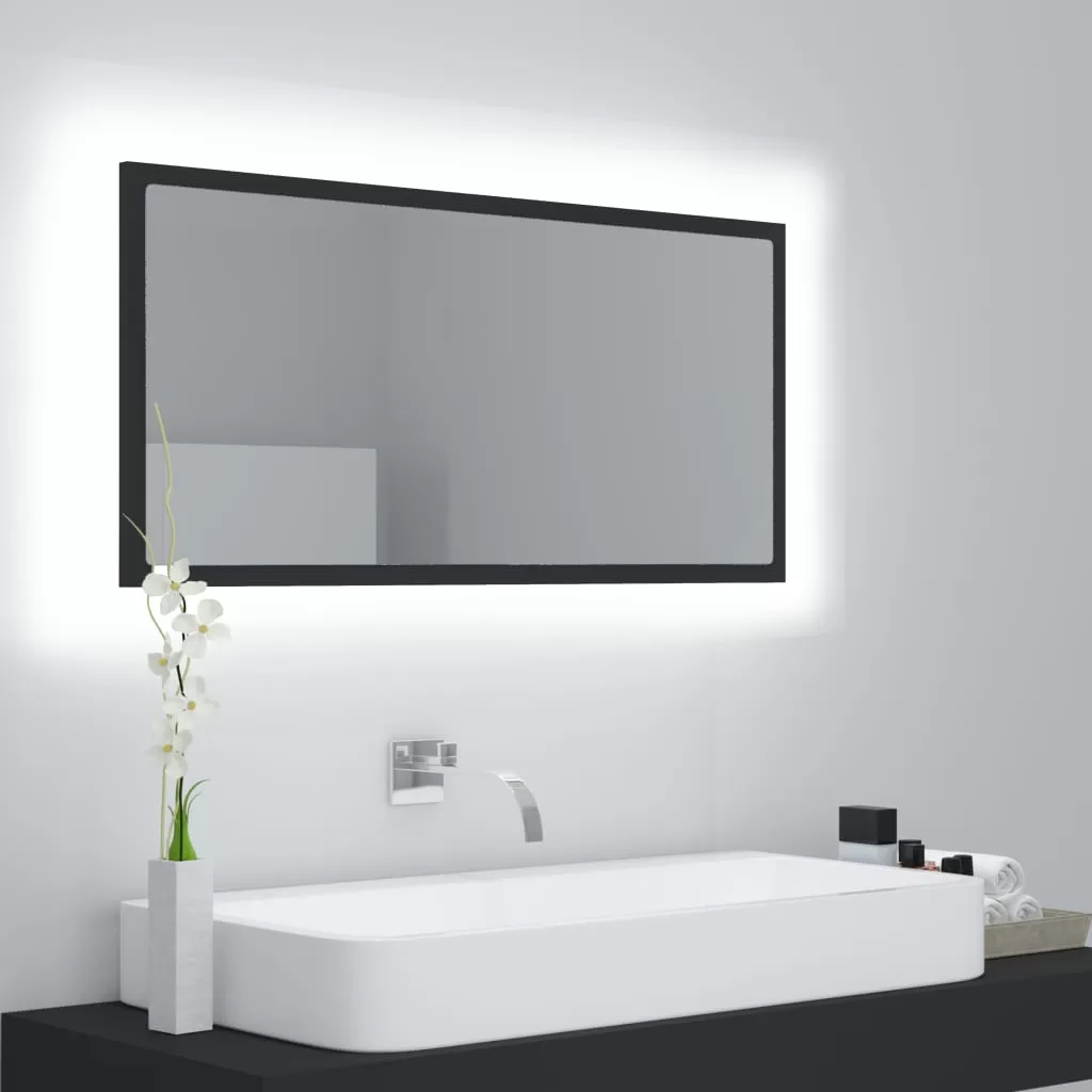 Oglinda baie - OGLINDA DE BAIE CU LED, GRI