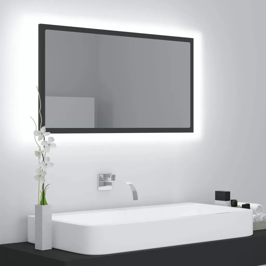 Baie - OGLINDA DE BAIE CU LED, GRI