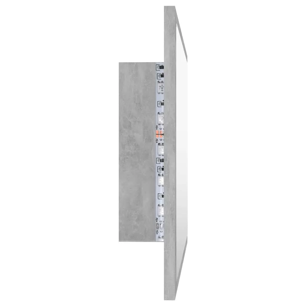 OGLINDA DE BAIE CU LED, GRI BETON [7]