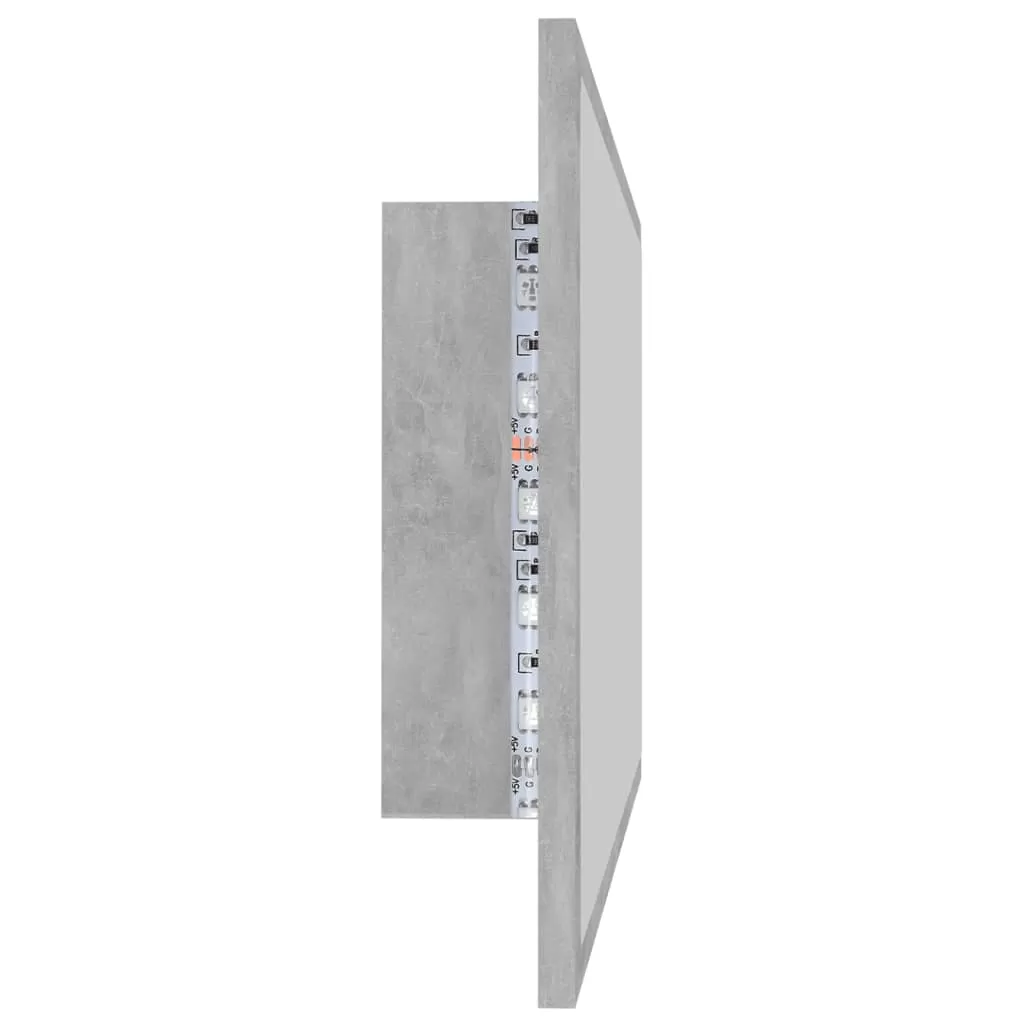 OGLINDA DE BAIE CU LED, GRI BETON [7]