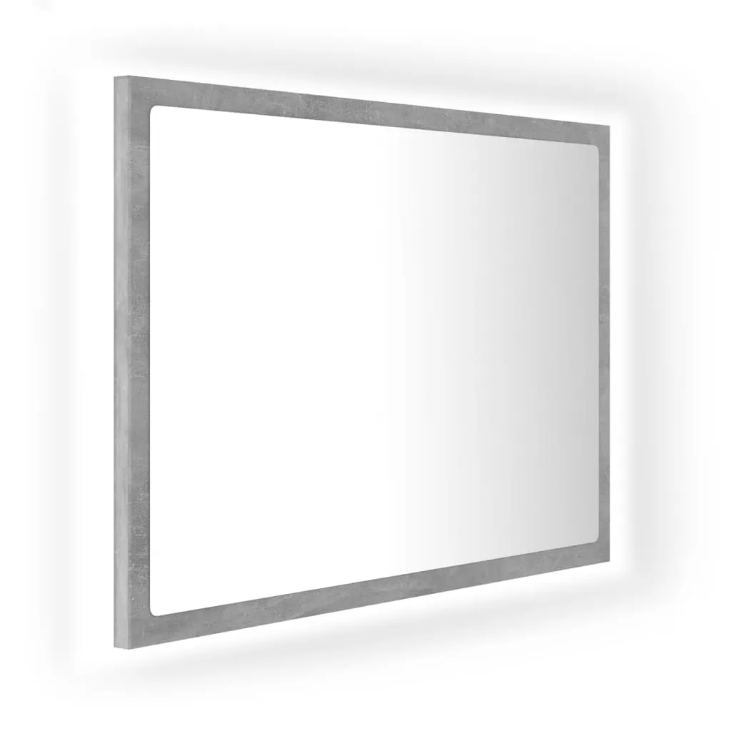 OGLINDA DE BAIE CU LED, GRI BETON [1]