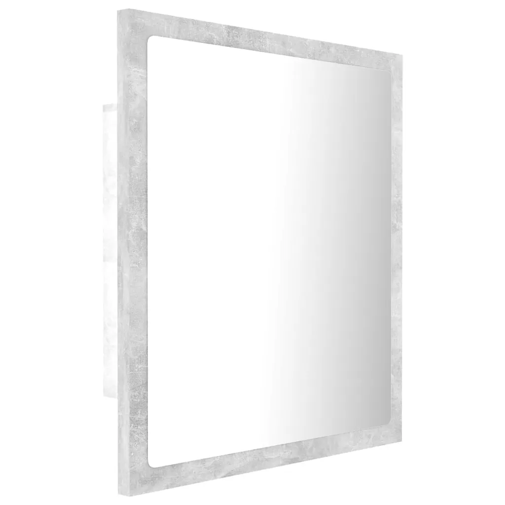 OGLINDA DE BAIE CU LED, GRI BETON [7]