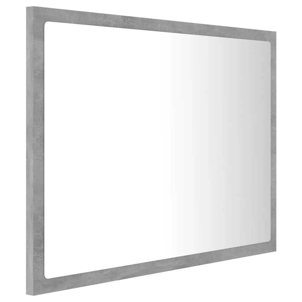 OGLINDA DE BAIE CU LED, GRI BETON [6]