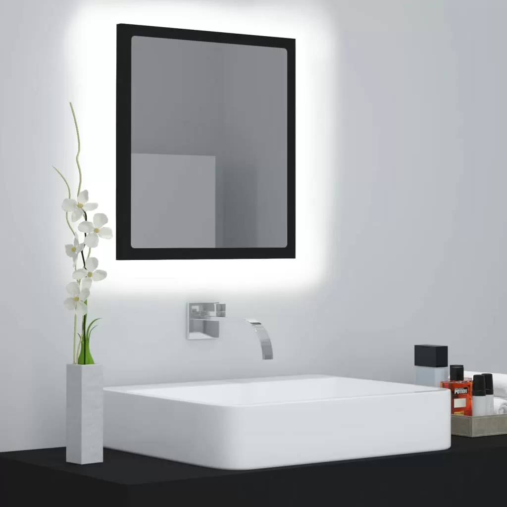 Oglinda baie - OGLINDA DE BAIE CU LED, NEGRU