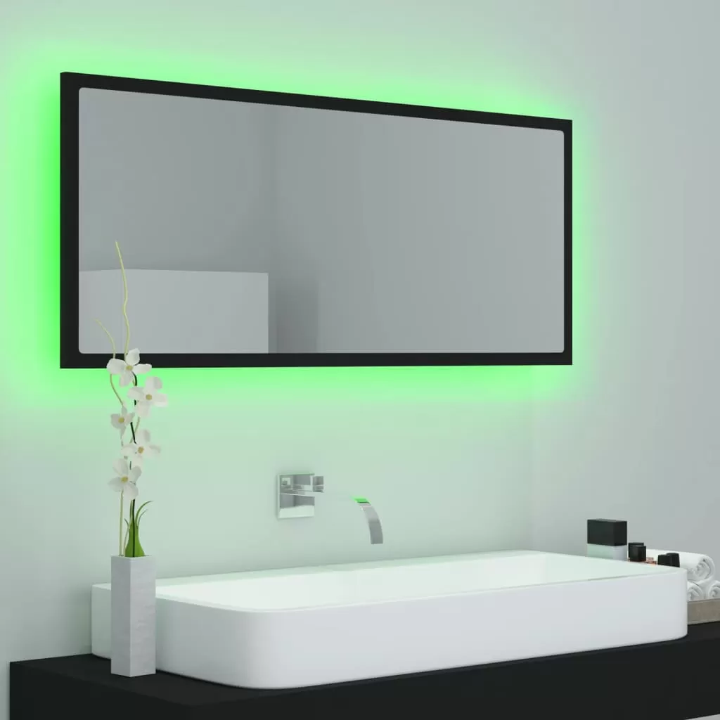 OGLINDA DE BAIE CU LED, NEGRU [3]