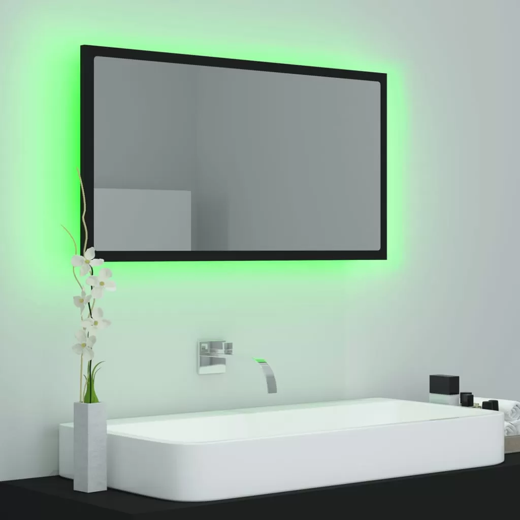 OGLINDA DE BAIE CU LED, NEGRU [3]