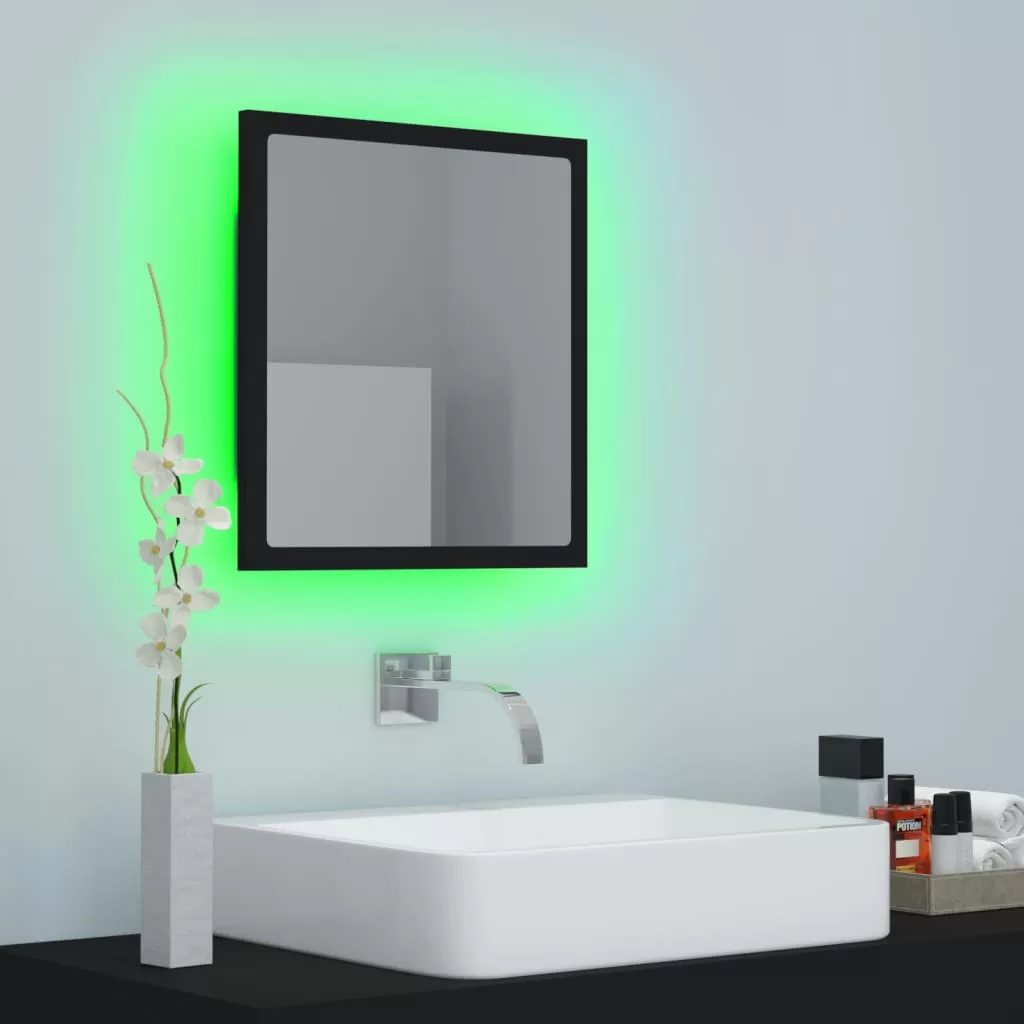 OGLINDA DE BAIE CU LED, NEGRU [2]