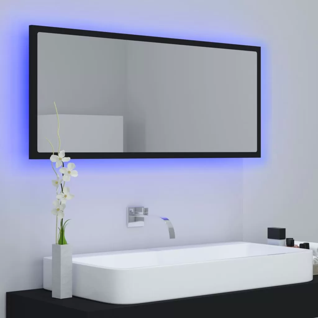 OGLINDA DE BAIE CU LED, NEGRU [2]