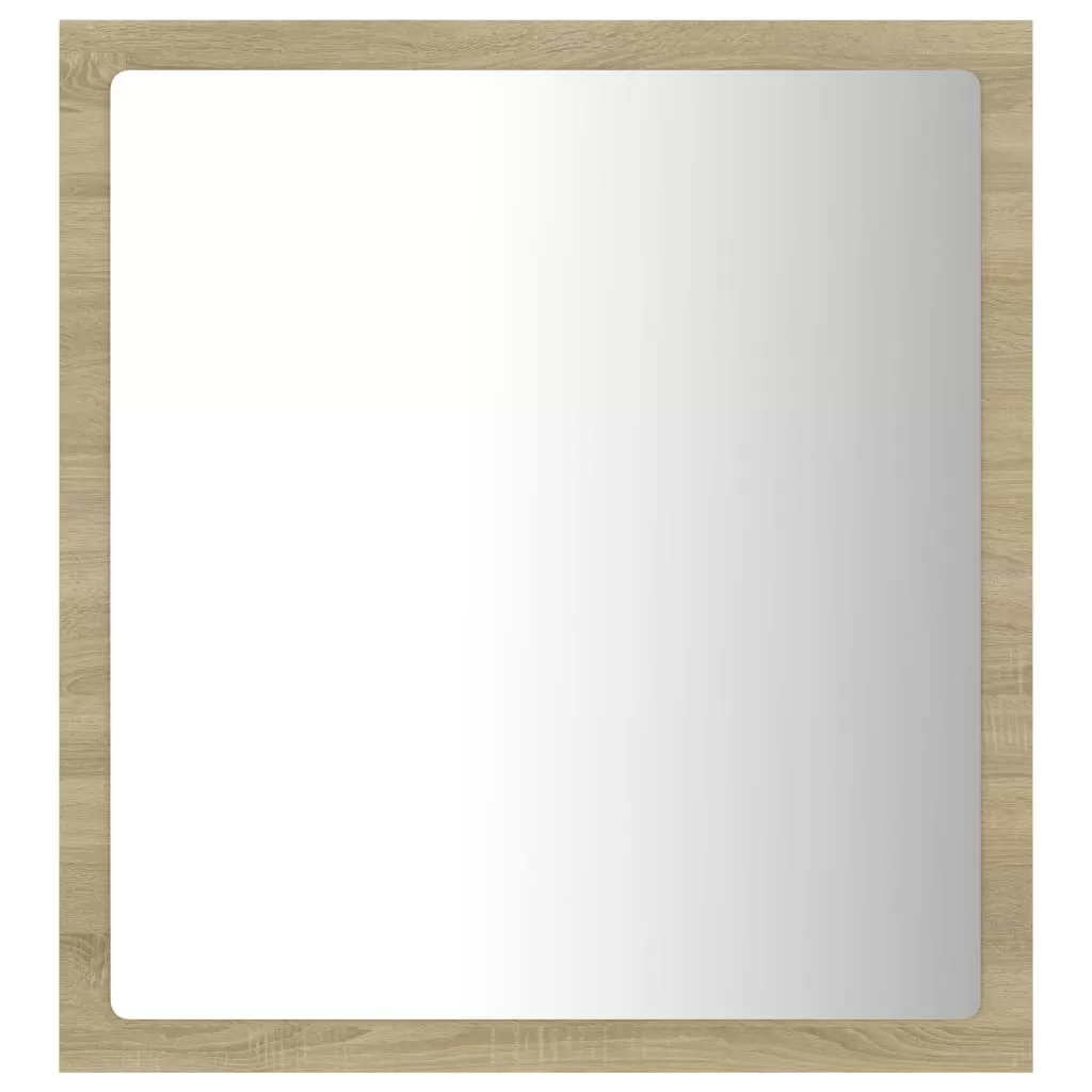 OGLINDA DE BAIE CU LED, STEJAR SONOMA [5]