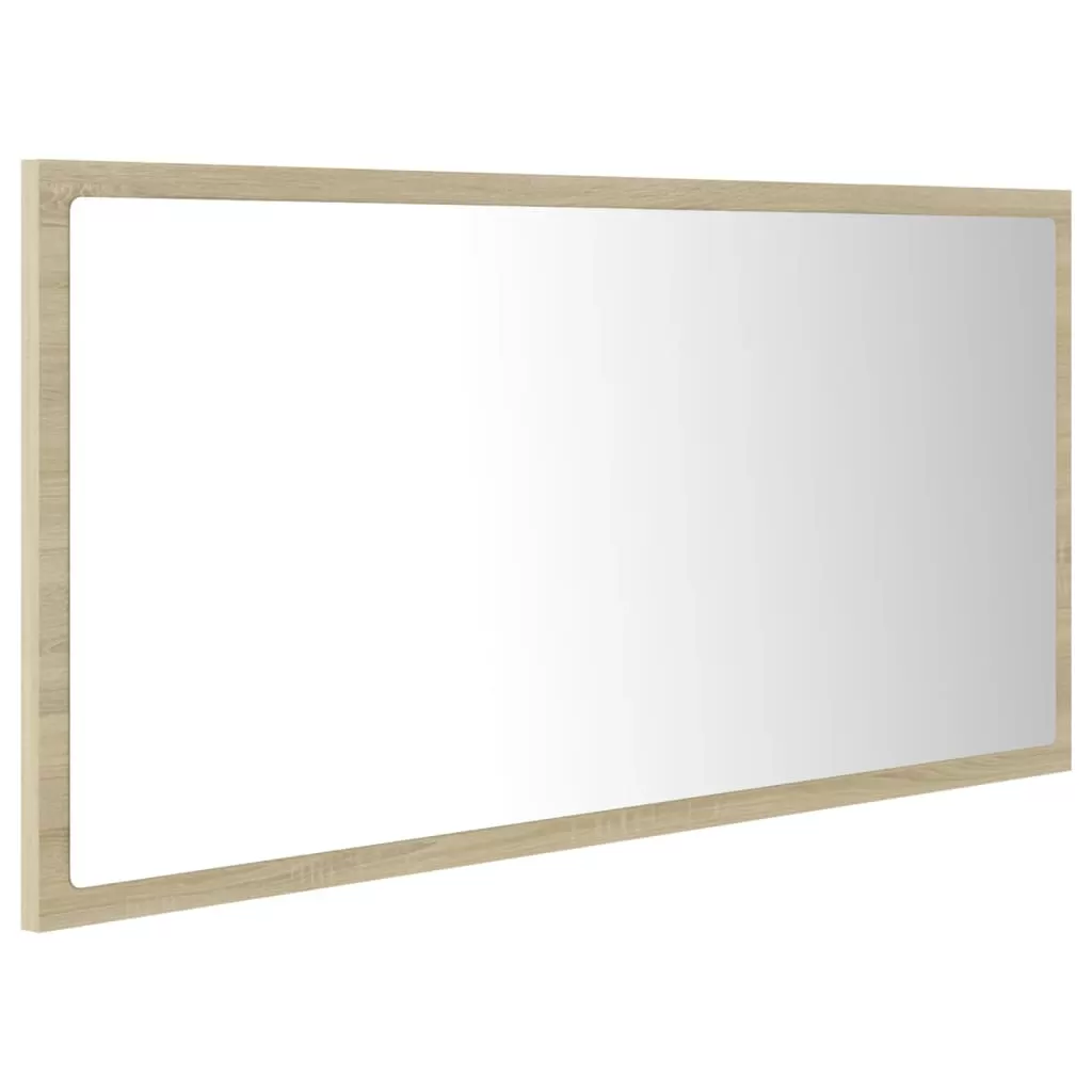 OGLINDA DE BAIE CU LED, STEJAR SONOMA [6]