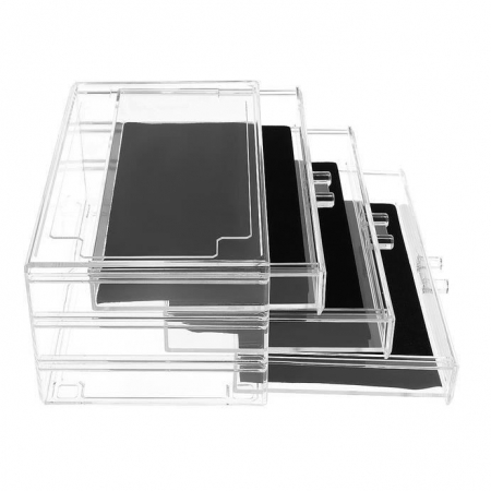 ORGANIZATOR COSMETICE, ACRIL, TRANSPARENT, MARIME XL, 24X14X39.5 CM, ISOTRADE [5]