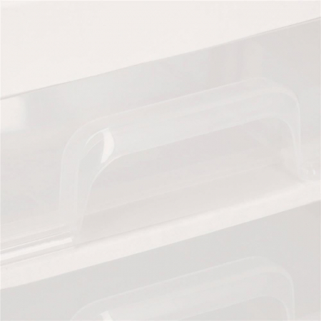 ORGANIZATOR COSMETICE, PLASTIC, 3 NIVELURI, 2 SERTARE, ALB, 30X25X34 CM, SPRINGOS [11]