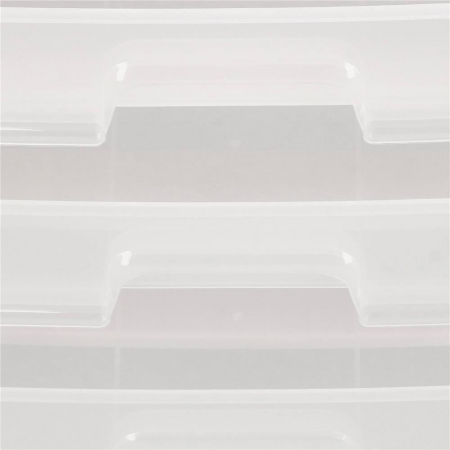ORGANIZATOR COSMETICE, PLASTIC, 4 NIVELURI, 3 SERTARE, ALB, 23.3X17X26.5 CM, SPRINGOS [13]