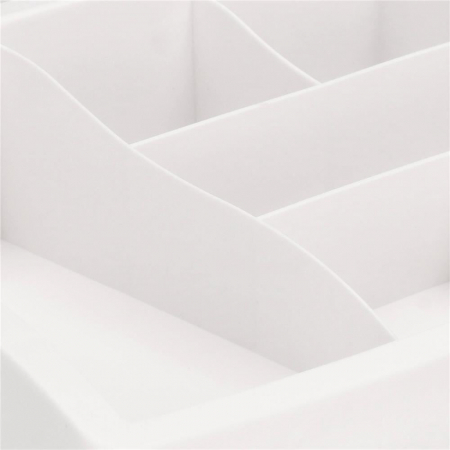 ORGANIZATOR COSMETICE, PLASTIC, 4 NIVELURI, 3 SERTARE, ALB, 23.3X17X26.5 CM, SPRINGOS [7]