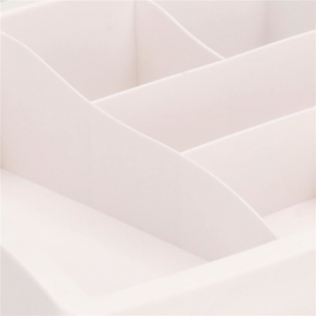 ORGANIZATOR COSMETICE, PLASTIC, 4 NIVELURI, 3 SERTARE, ALB, 34X25X40 CM, SPRINGOS [10]