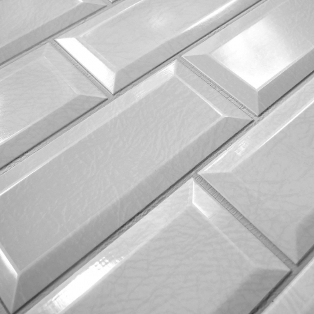 PANOU DECORATIV, PVC, MODEL CARAMIDA 3D, GRI, 96X48.5 CM [4]