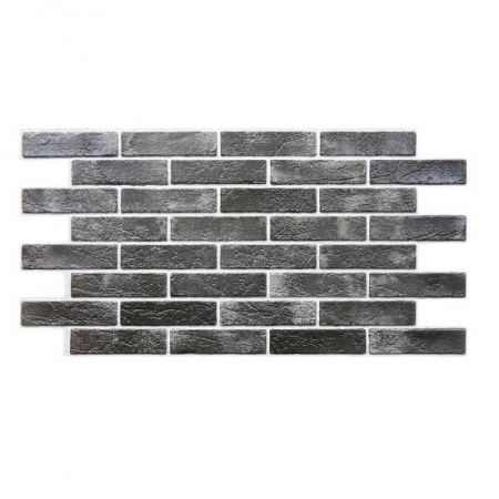 Panouri decorative - PANOU DECORATIV, PVC, MODEL CARAMIDA 3D, NEGRU, 96X48.5CM