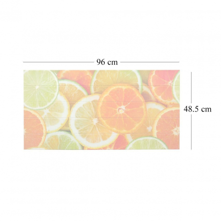 PANOU DECORATIV, PVC, MODEL CITRICE, PORTOCALIU, 96X48.5CM [3]