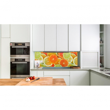 PANOU DECORATIV, PVC, MODEL CITRICE, PORTOCALIU, 96X48.5CM [1]