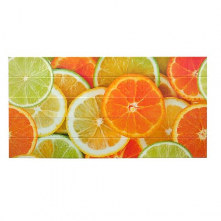 Panouri decorative - PANOU DECORATIV, PVC, MODEL CITRICE, PORTOCALIU, 96X48.5CM