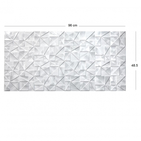 PANOU DECORATIV, PVC, MODEL MARMURA 3D, ABSTRACT, NUANTE GRI, 96X48.5 CM  [3]