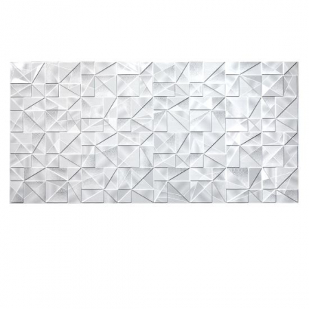 Panouri decorative - PANOU DECORATIV, PVC, MODEL MARMURA 3D, ABSTRACT, NUANTE GRI, 96X48.5 CM 